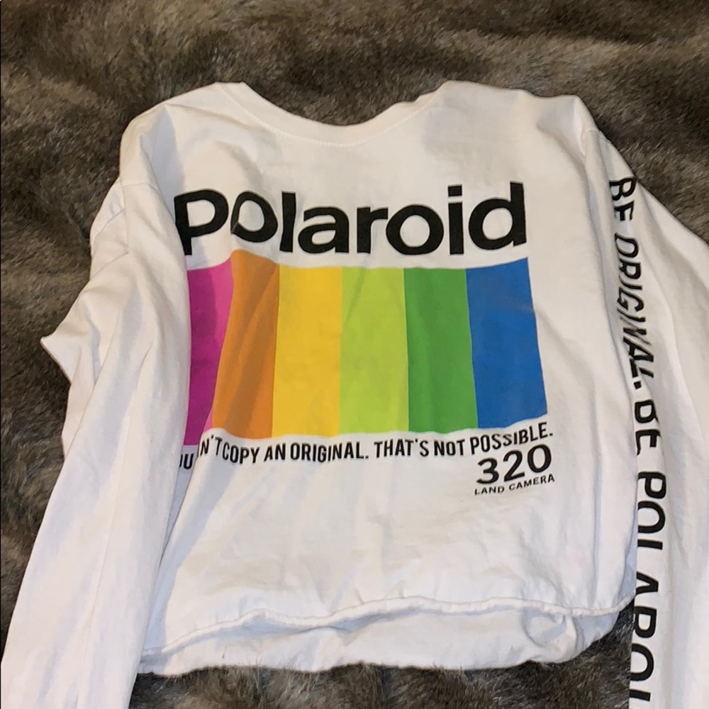Cropped long sleeve shirt